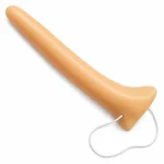 Beurio long fake nose, skin-tone costume nose with elastic strap