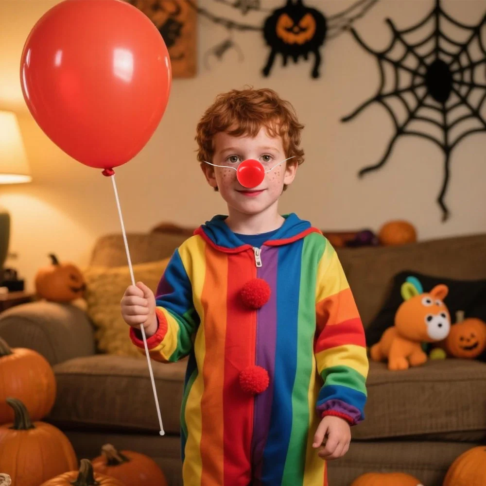 Beurio Red Clown Nose with String, 1.77 in Plastic, 1 Pack — view 5
