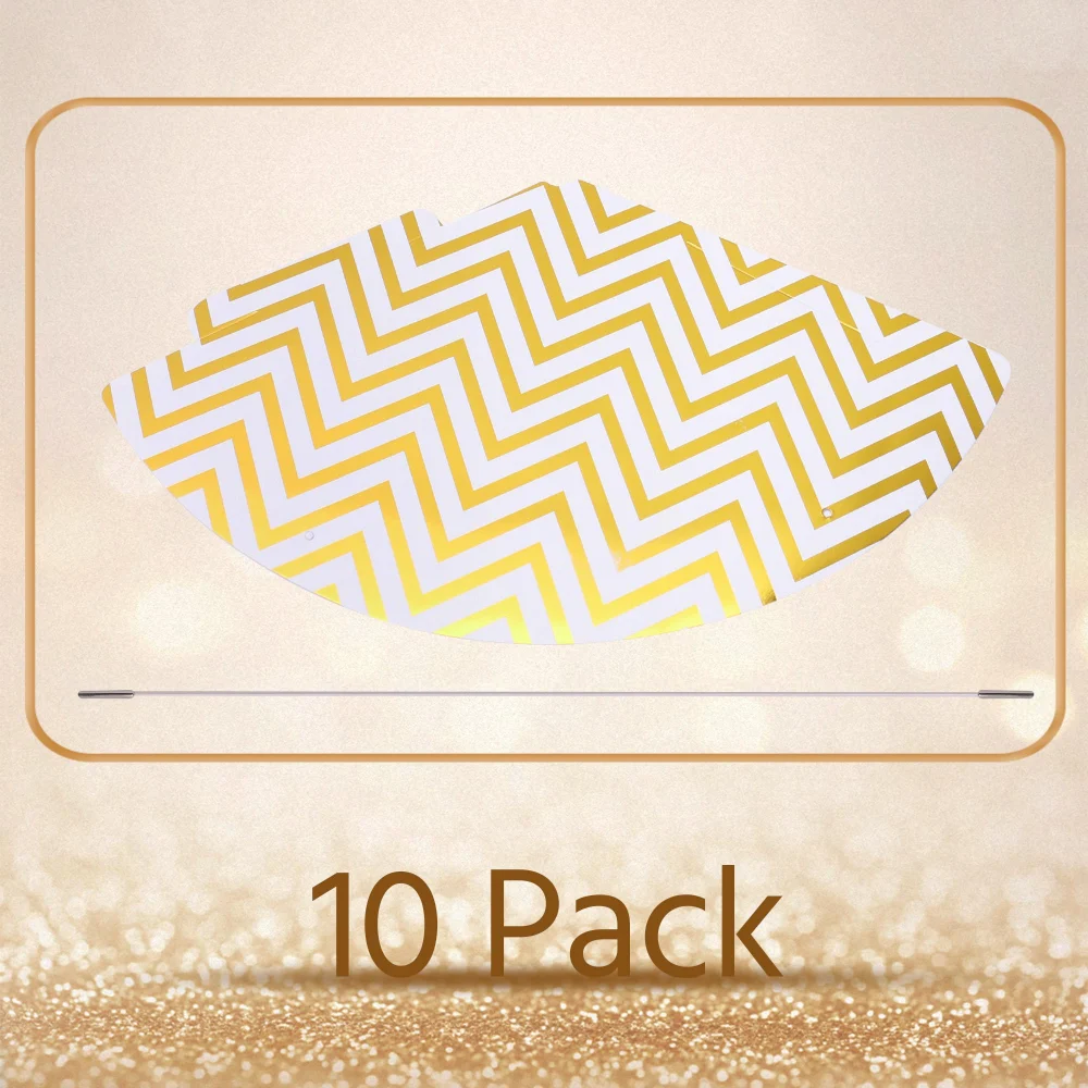 Boieo 10 Pack Gold Party Hats for Adults and Kids — view 7