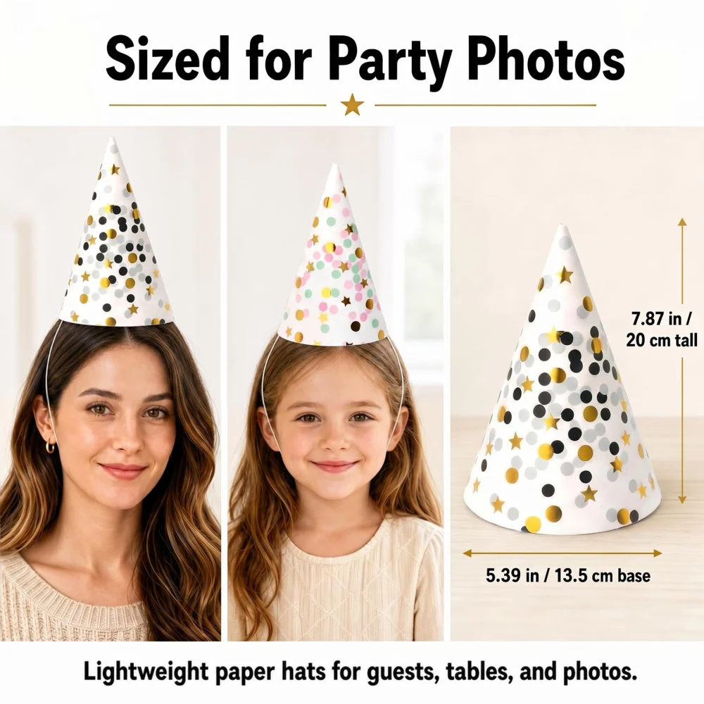 Boieo Birthday Party Hats for Adults and Kids — view 5