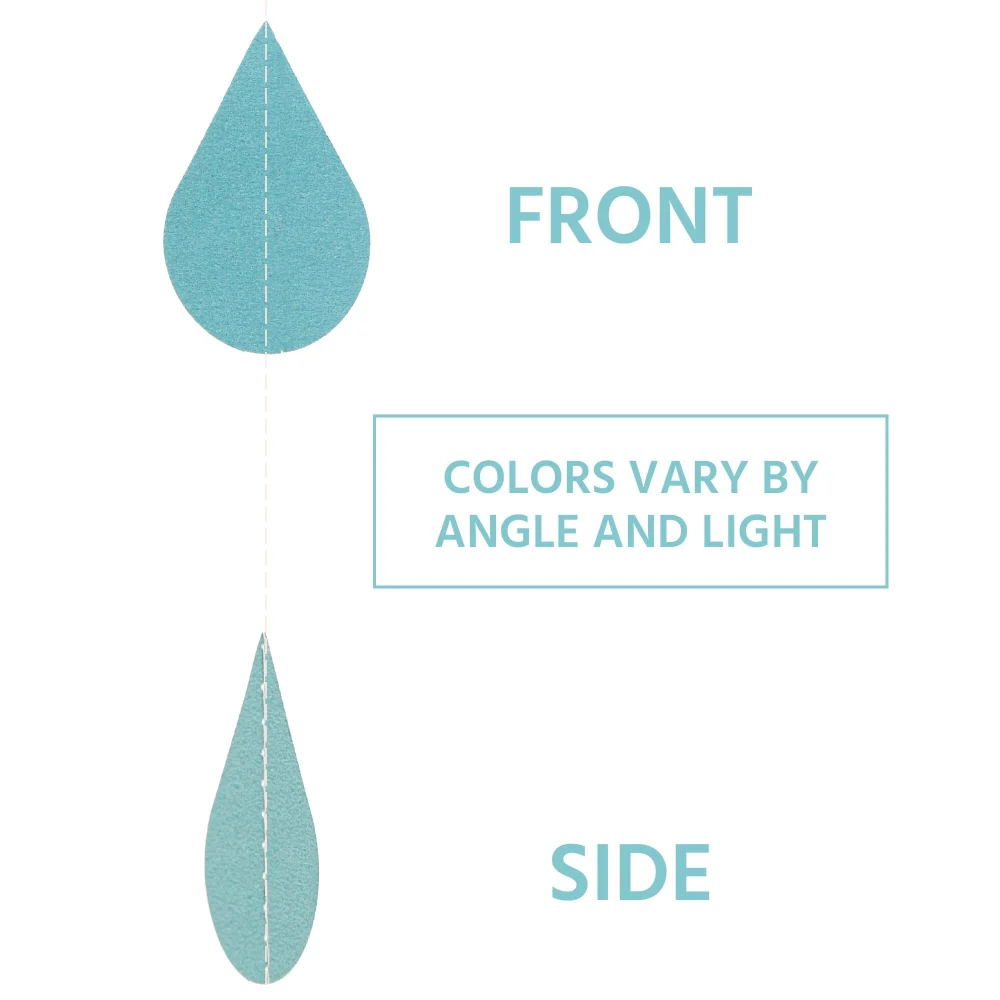Boieo Blue Raindrop Garland — view 4