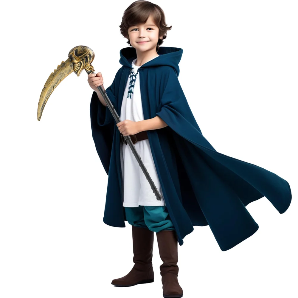 Boieo Halloween Grim Reaper Scythe Costume Prop — view 3