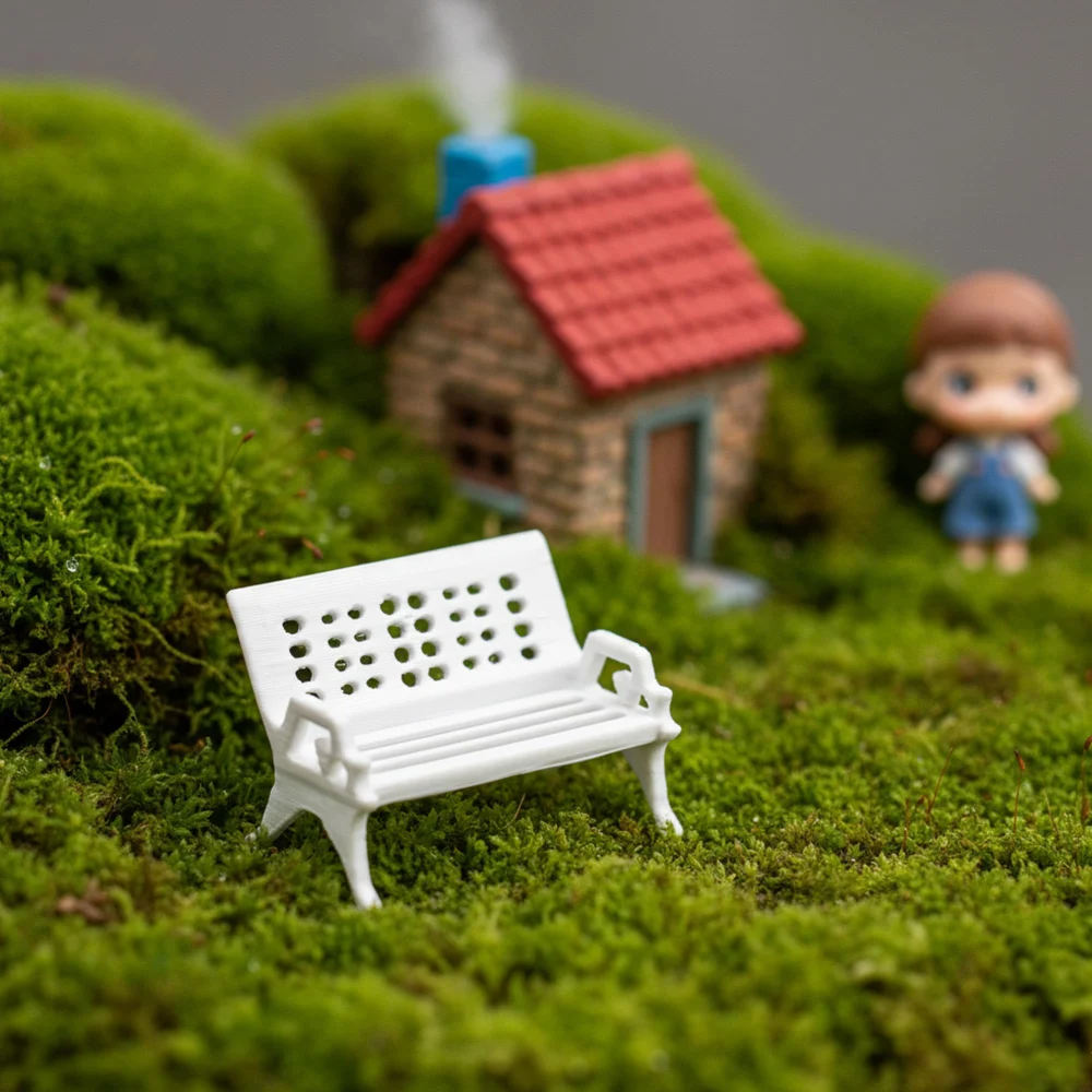 Boieo Mini Bench for Dollhouse Furniture — view 4