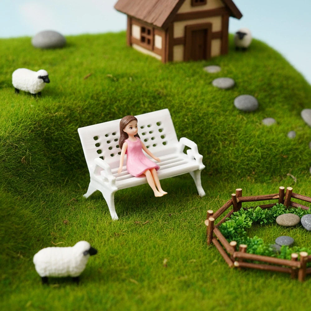 Boieo Mini Bench for Dollhouse Furniture — view 7