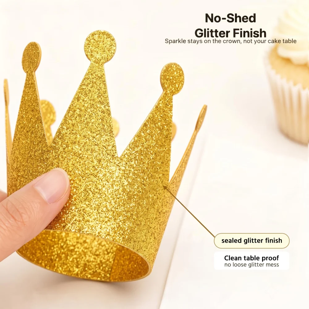 Boieo Mini Gold Crown Hats — view 7