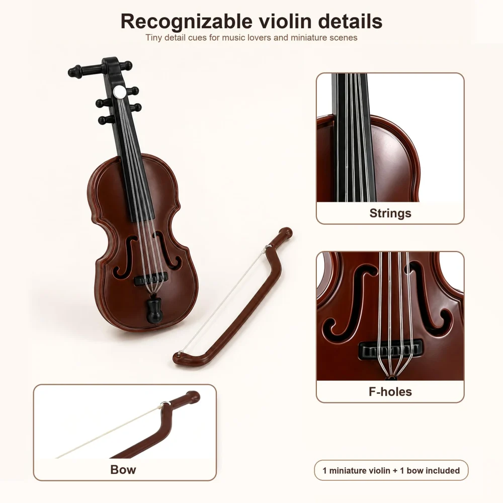 Boieo Miniature Violin Model — view 3