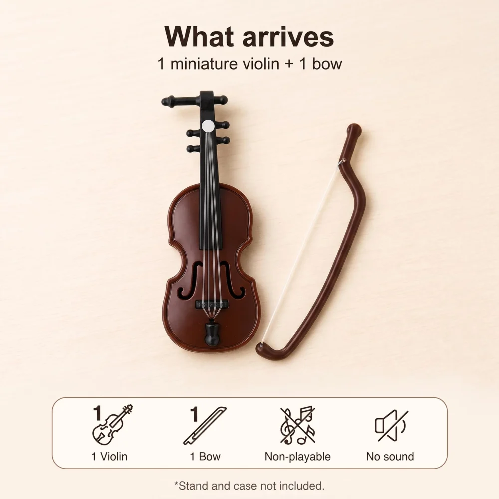 Boieo Miniature Violin Model — view 4