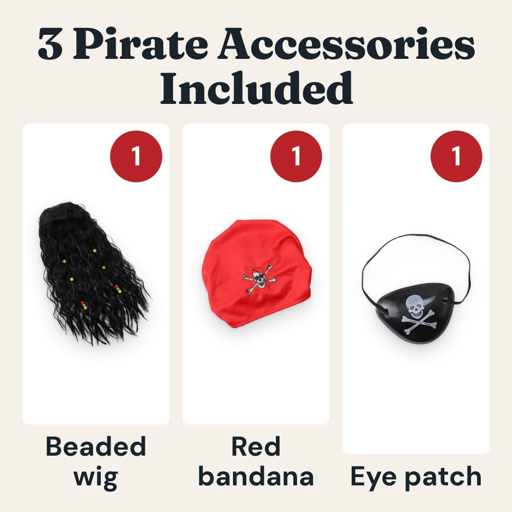 Boieo Pirate Wig for Women Men — view 4