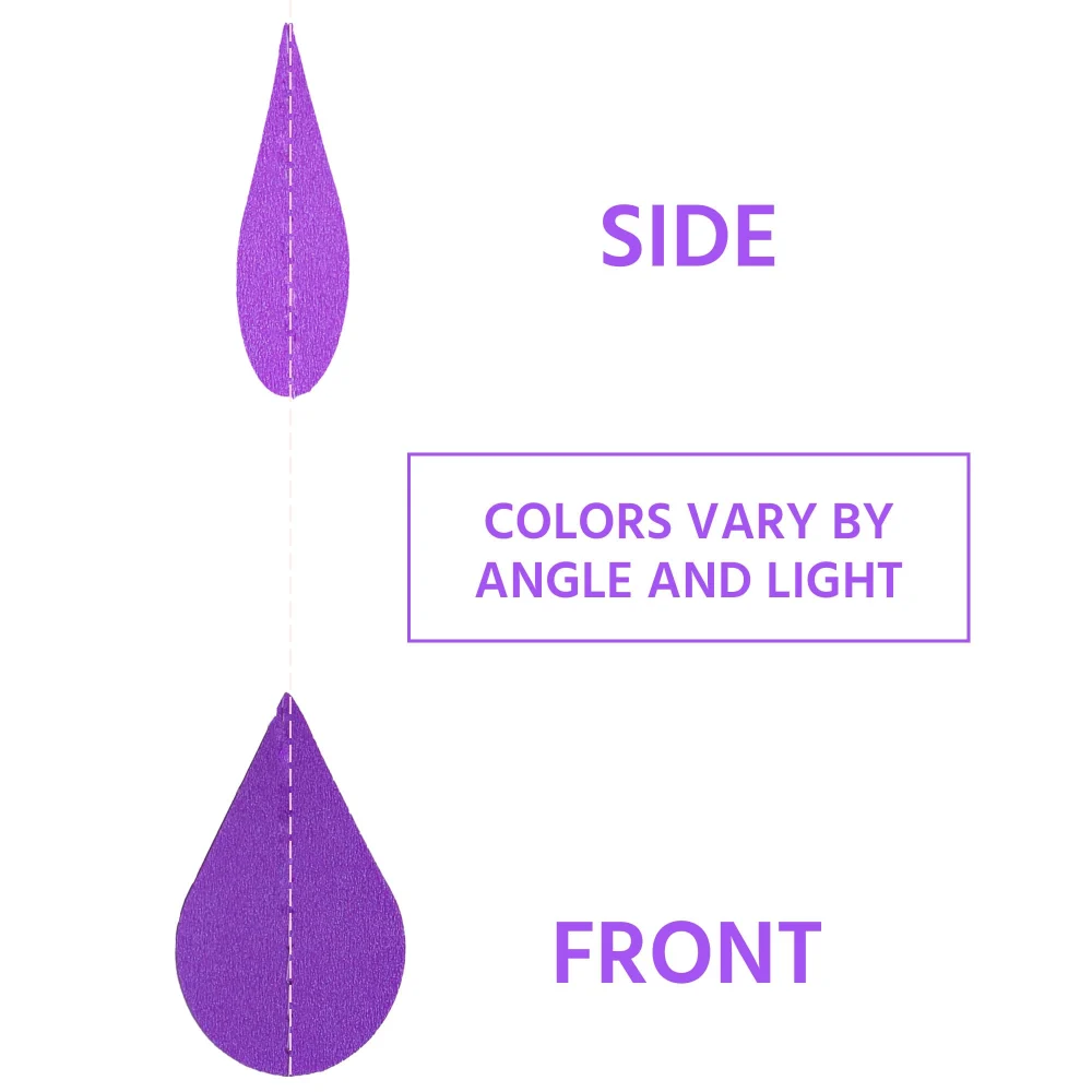 Boieo Purple Raindrop Garland — view 4