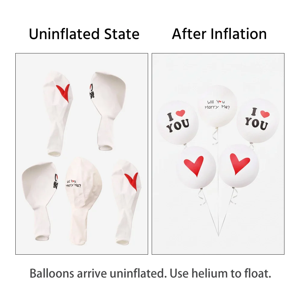DelightBox Will You Marry Me Balloons Set — view 6