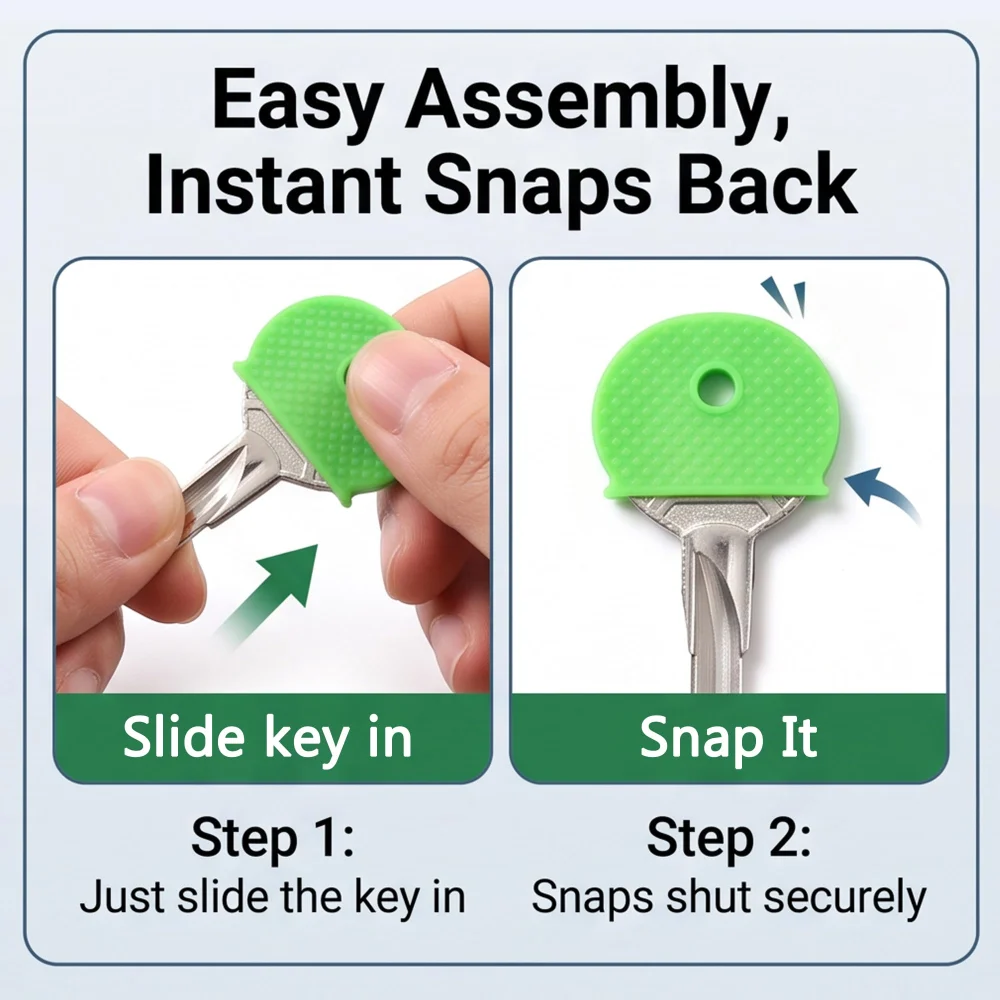 Inxens 30-Piece Silicone Key Identifier Caps — view 4