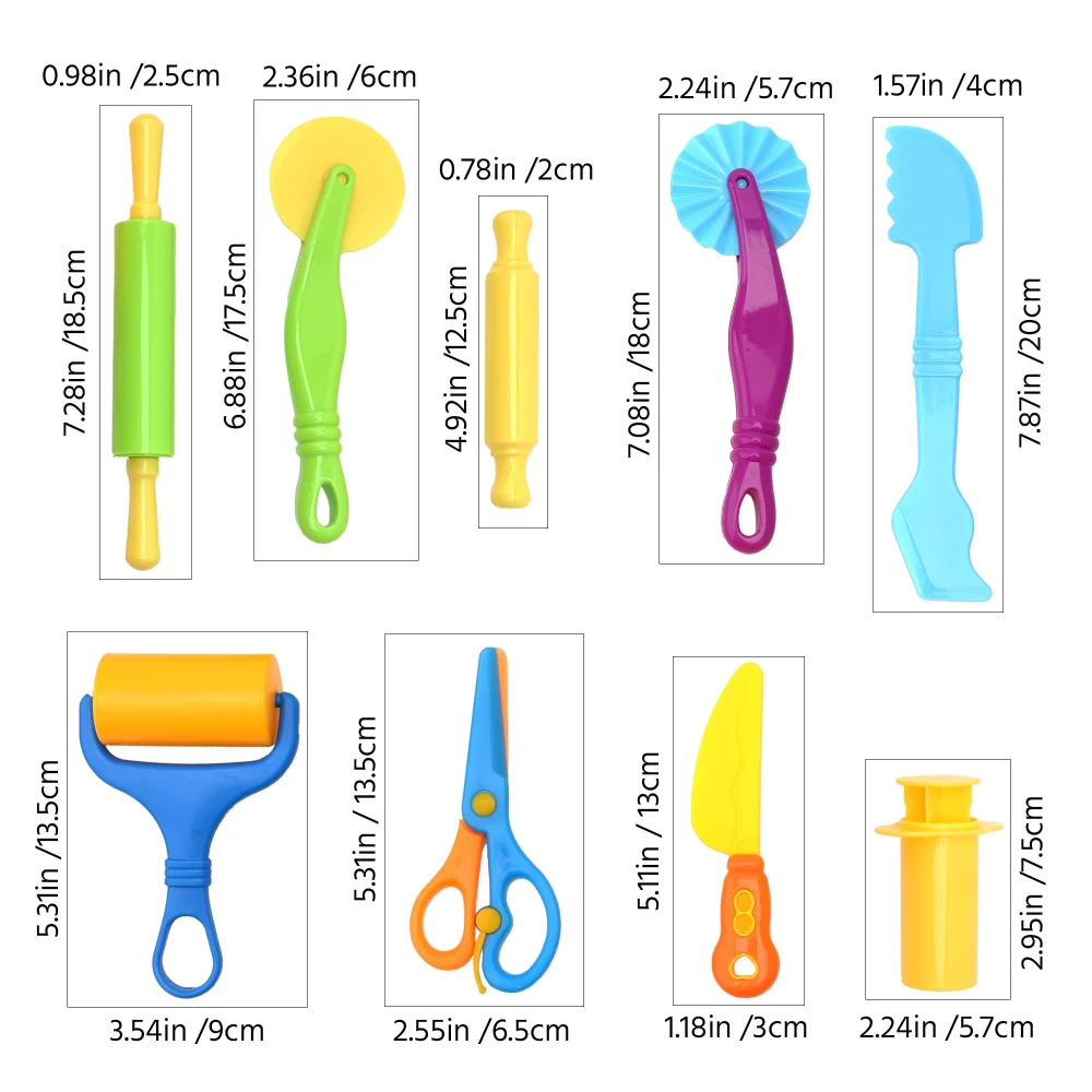 Inxens 9 PCS Craft Dough Tool Set for Kids — view 5