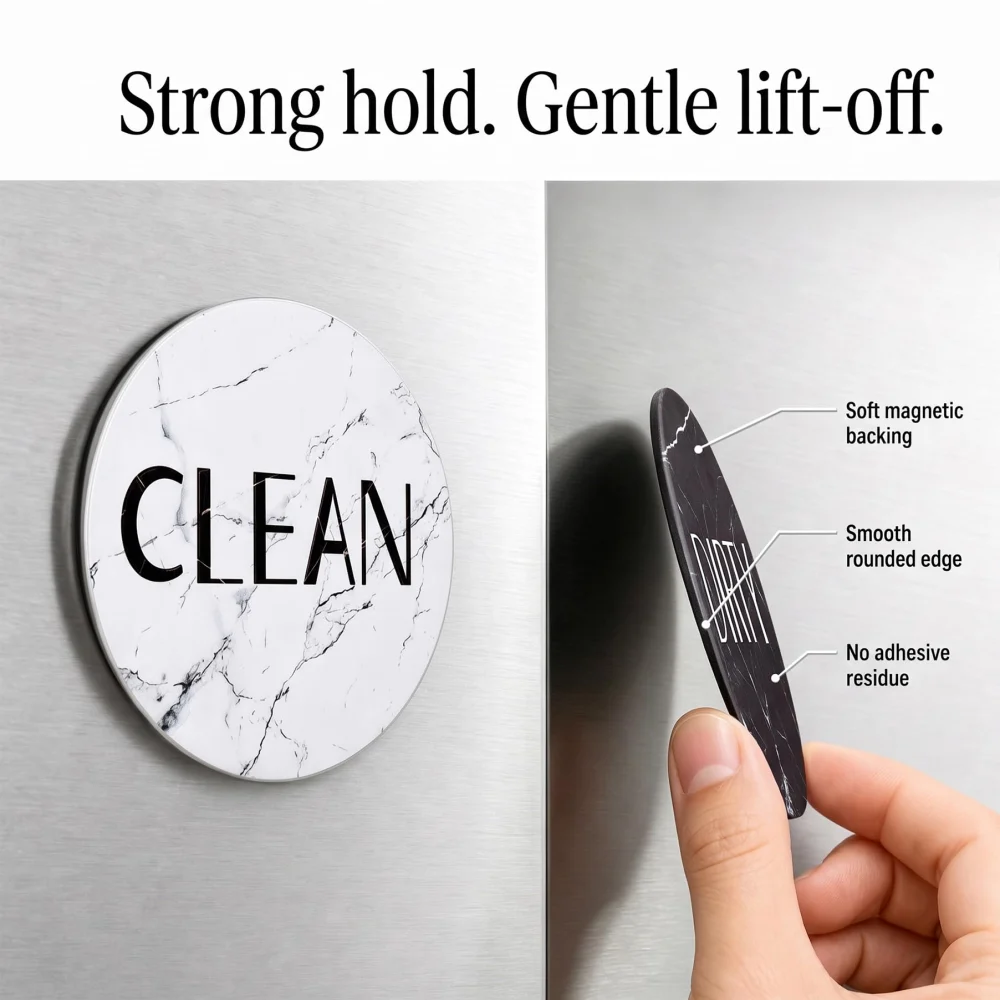 Inxens Dishwasher Magnet Clean Dirty Sign — view 4