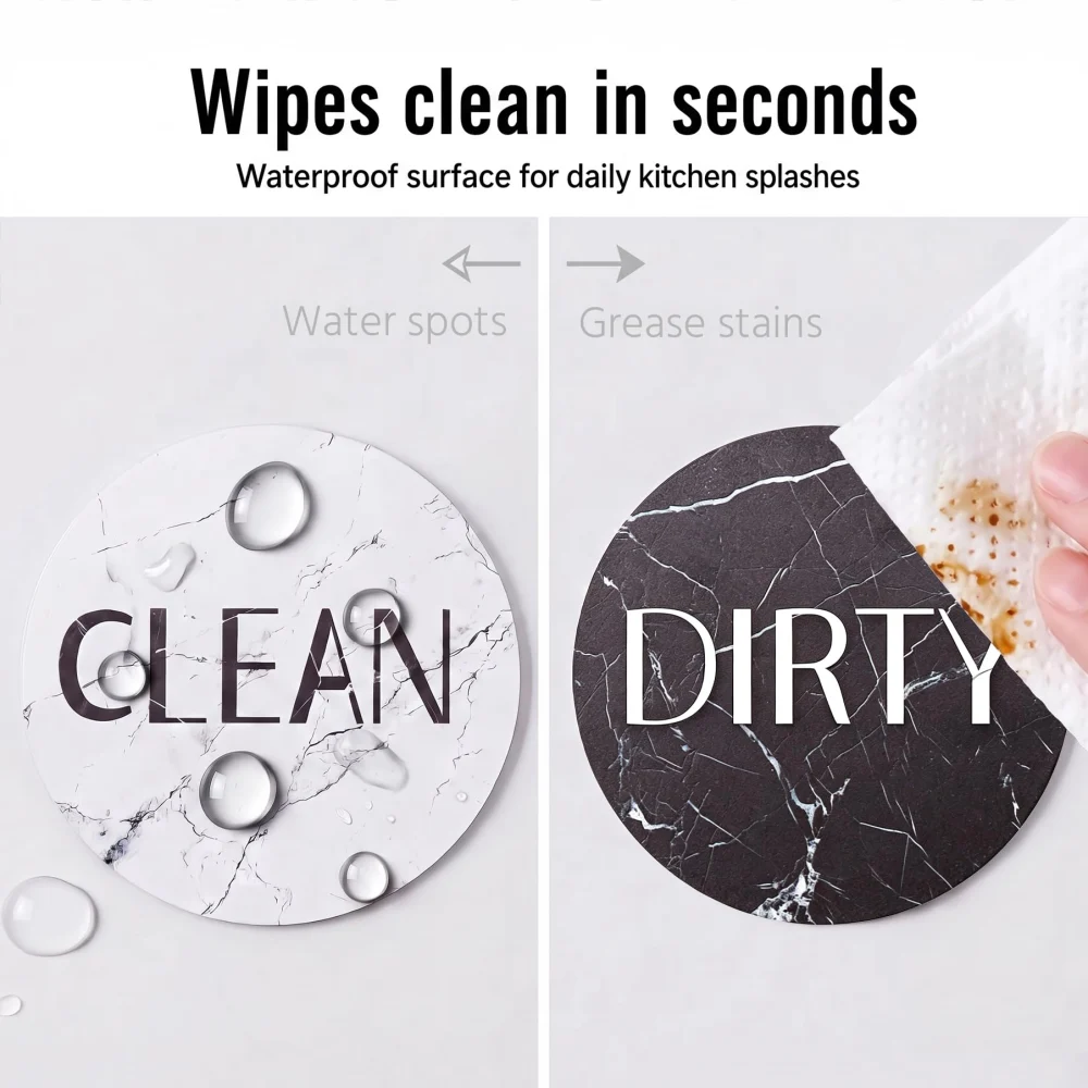 Inxens Dishwasher Magnet Clean Dirty Sign — view 5