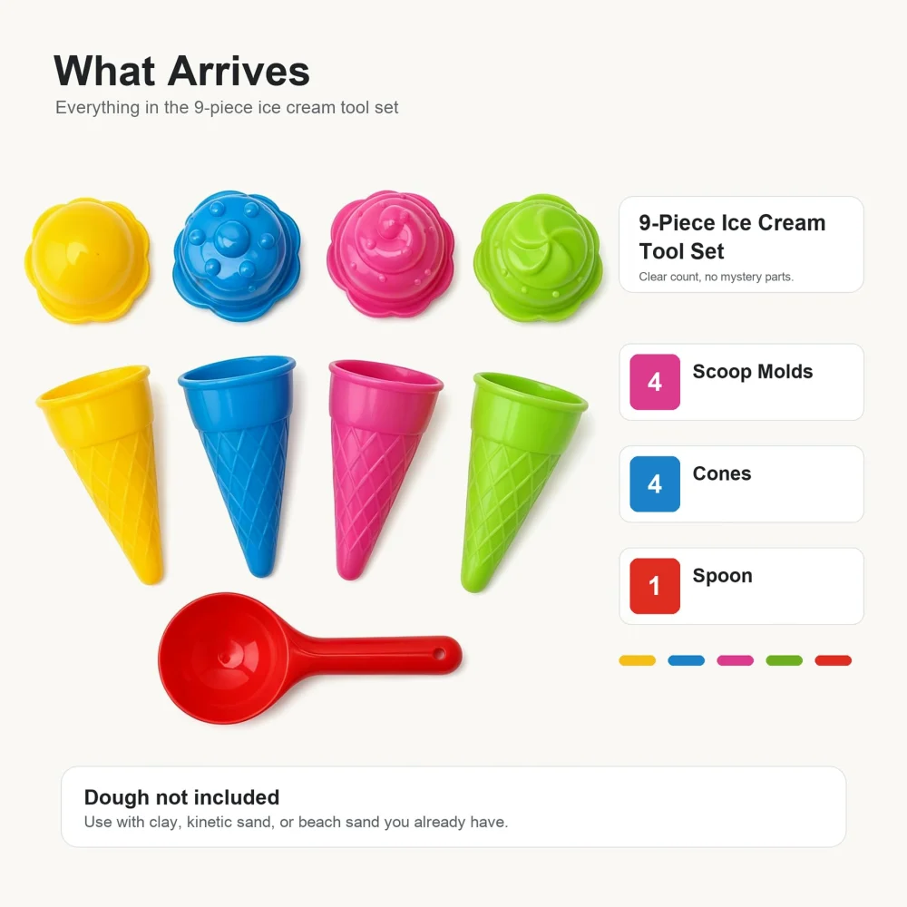 Inxens Dough Tools for Kids Toddlers Ages 2-4 — view 2