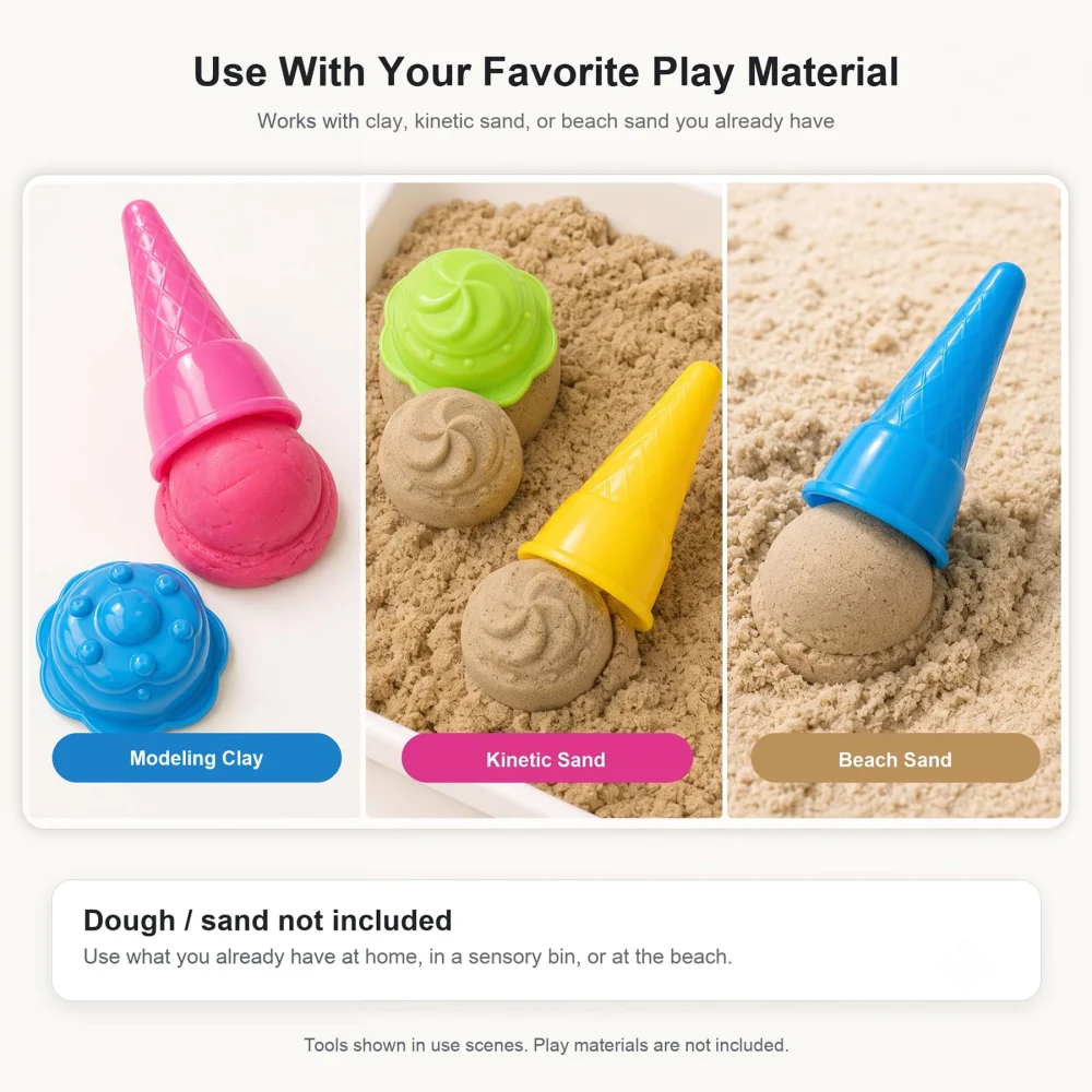 Inxens Dough Tools for Kids Toddlers Ages 2-4 — view 3