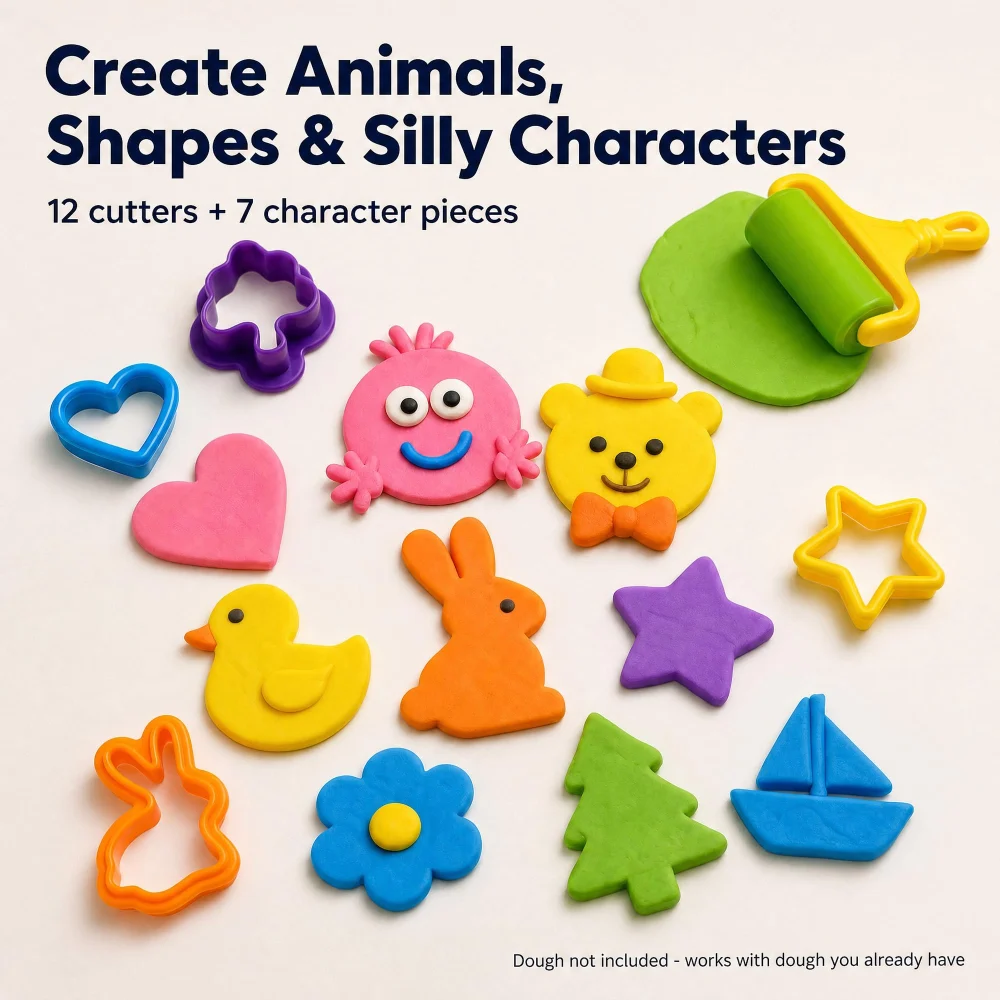 Inxens Dough Tools Set for Kids Ages 2-4 — view 2