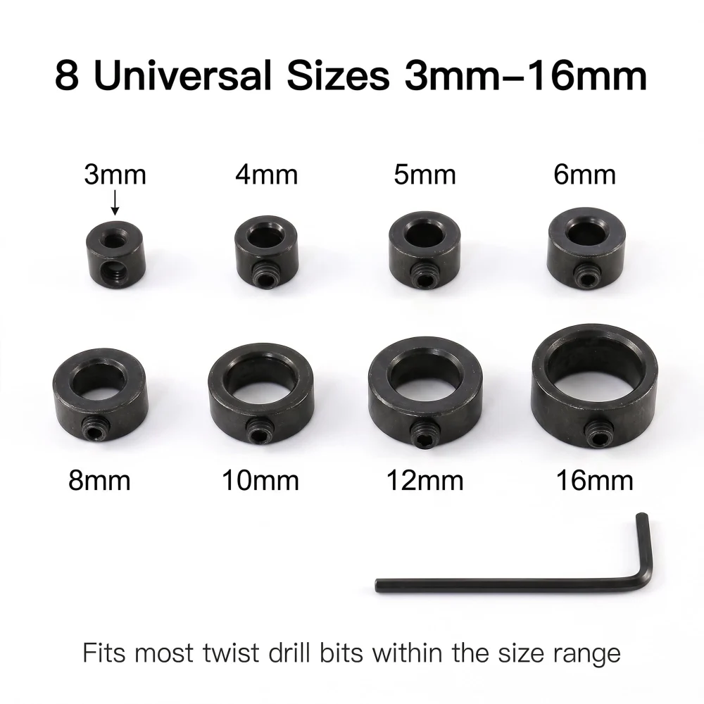 Inxens Drill Bit Depth Stop Collars — view 4