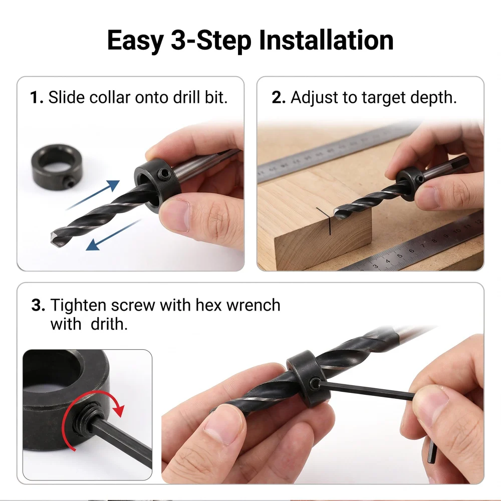 Inxens Drill Bit Depth Stop Collars — view 6