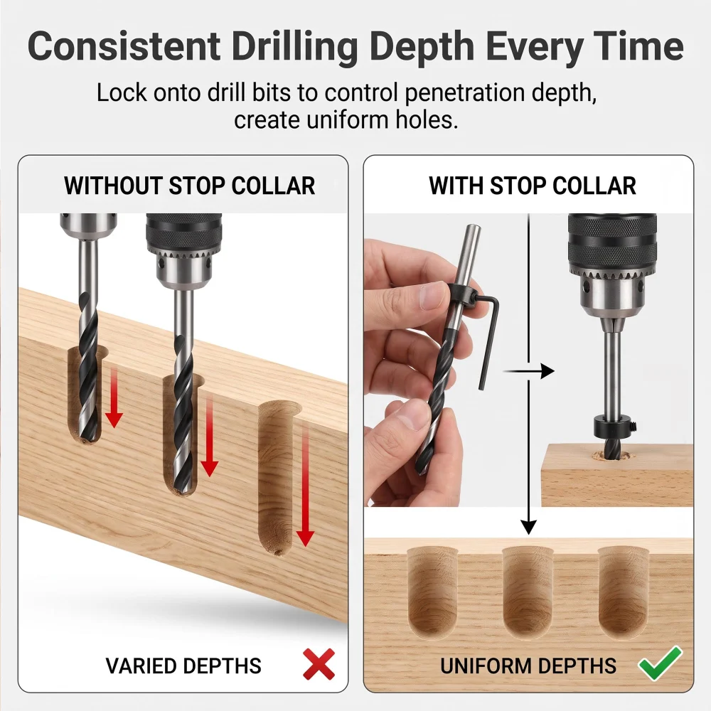 Inxens Drill Bit Depth Stop Collars — view 7