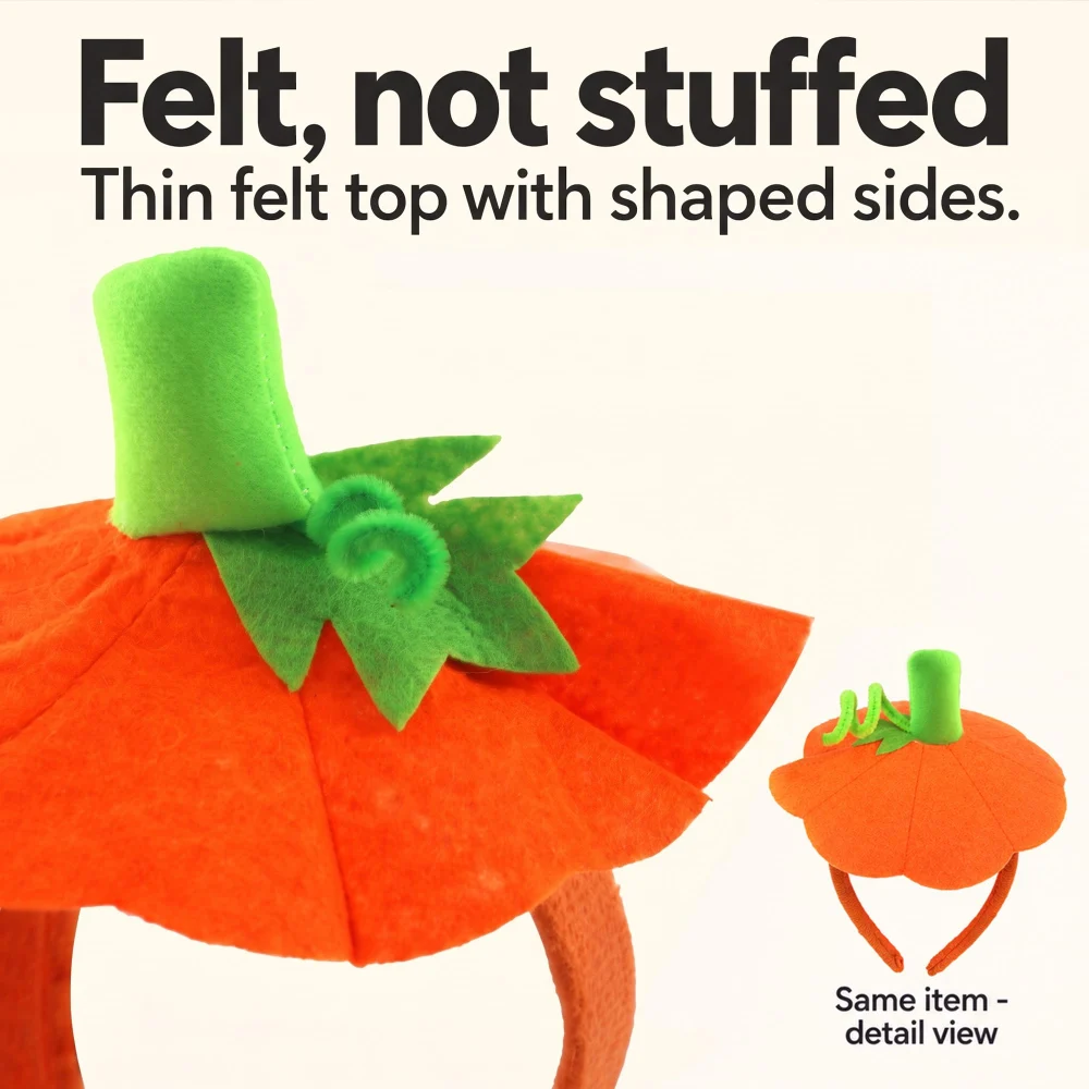 Inxens Halloween Pumpkin Headband — view 3