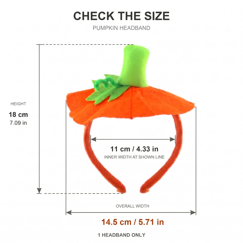 Inxens Halloween Pumpkin Headband — view 4