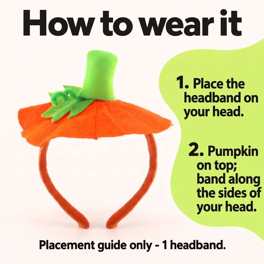 Inxens Halloween Pumpkin Headband — view 5