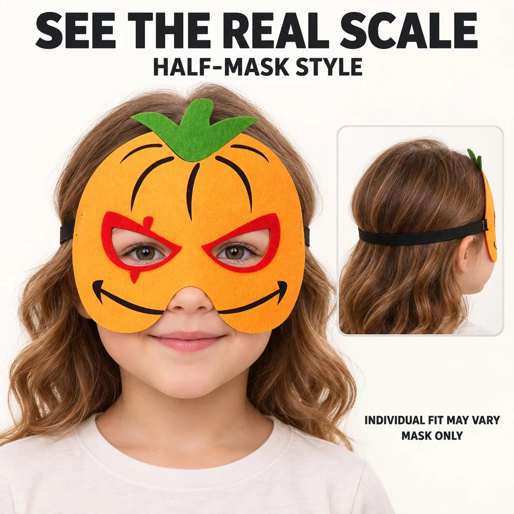 Inxens Halloween Pumpkin Mask for Kids — view 2