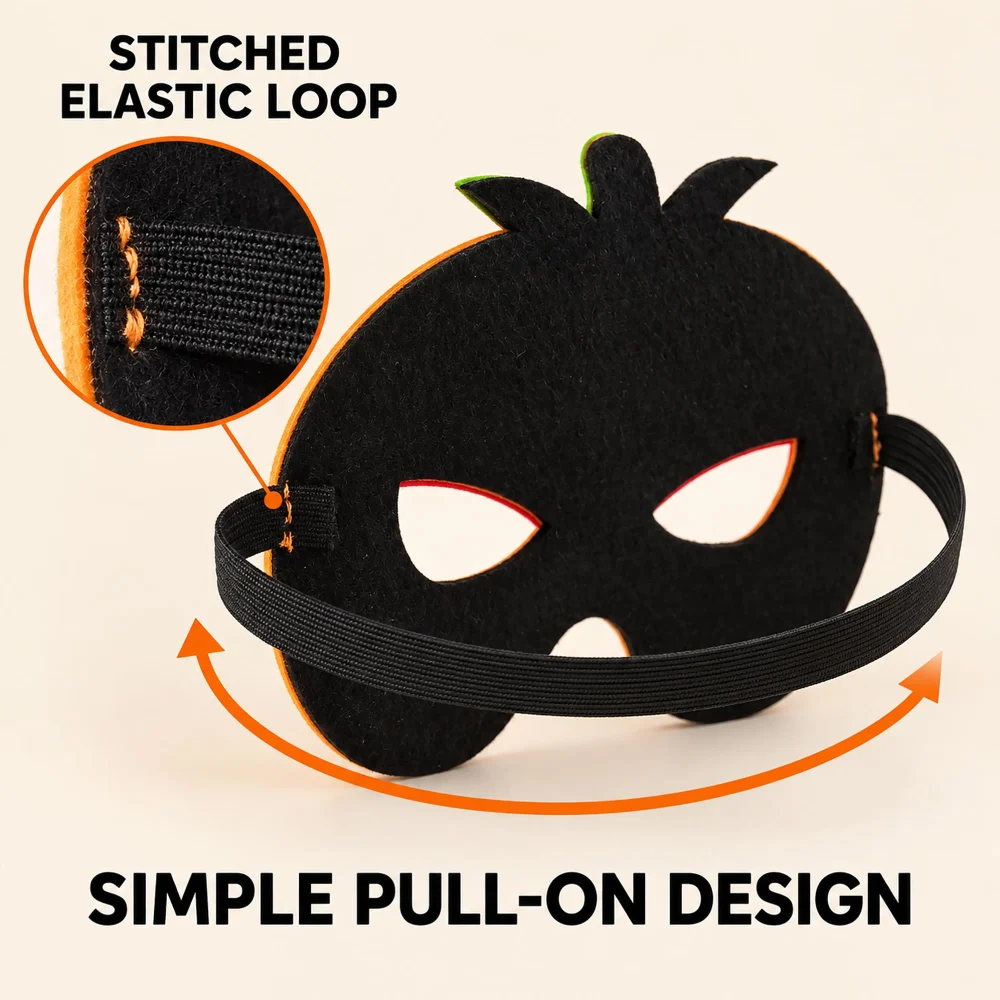Inxens Halloween Pumpkin Mask for Kids — view 4