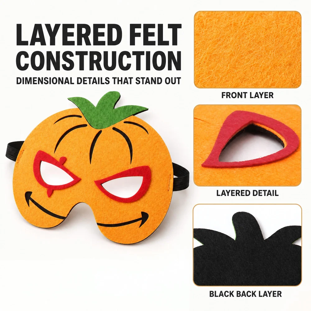 Inxens Halloween Pumpkin Mask for Kids — view 5