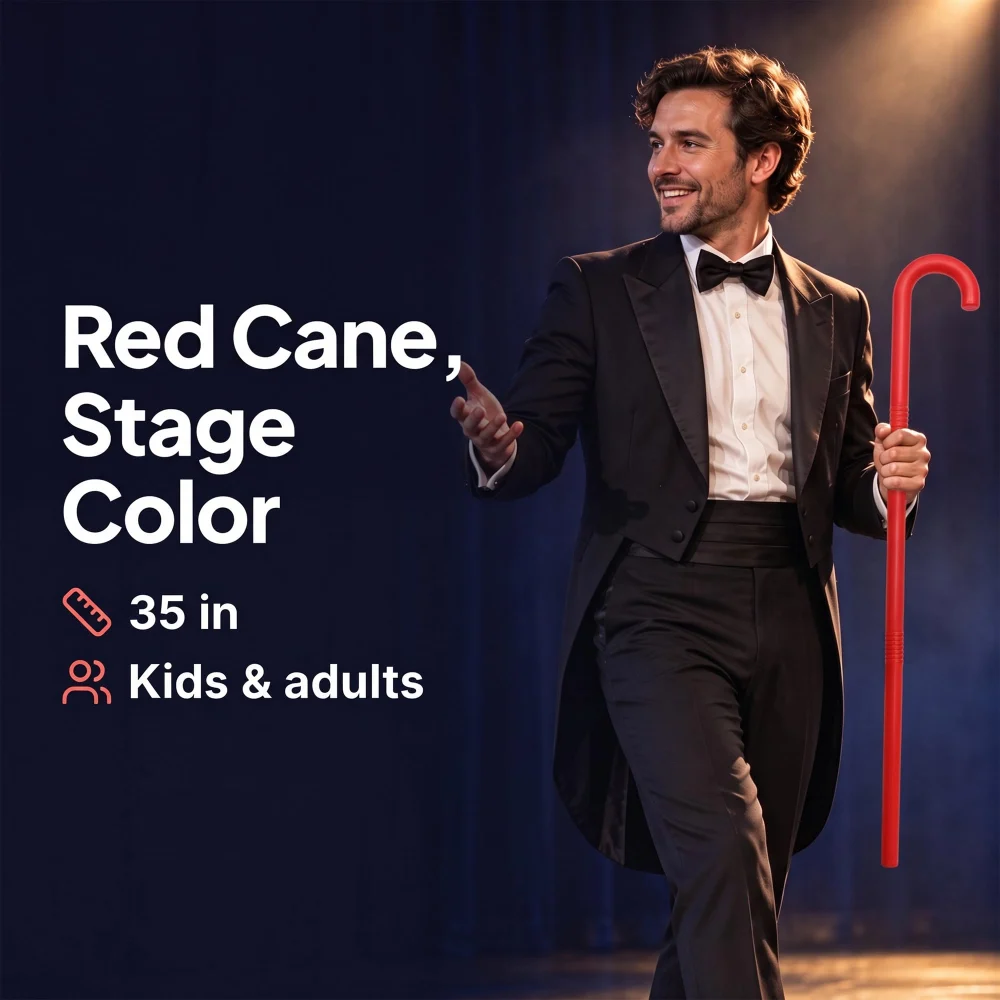 Inxens Red Cane Prop for Halloween — view 3