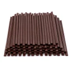Olen brown plastic coffee stirrers, 100-count pack of 7 in sip straws
