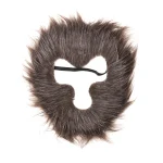Olen open-face felt monkey mask with furry-looking face frame