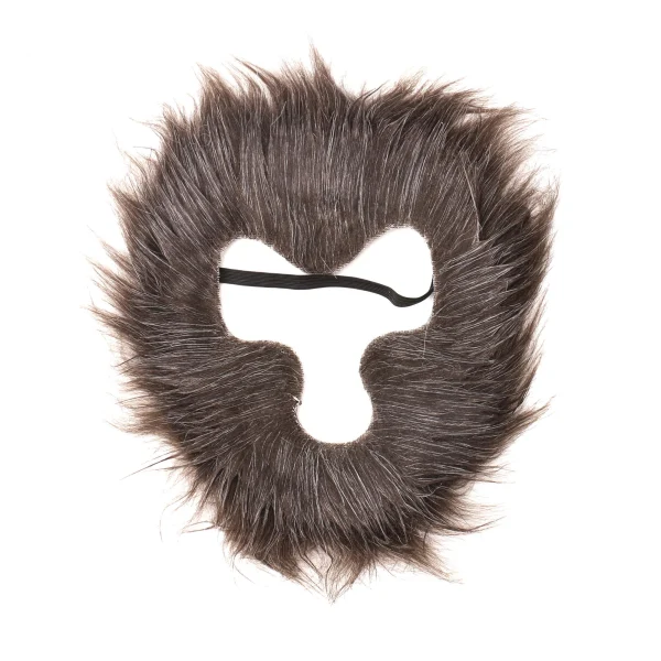Olen open-face felt monkey mask with furry-looking face frame