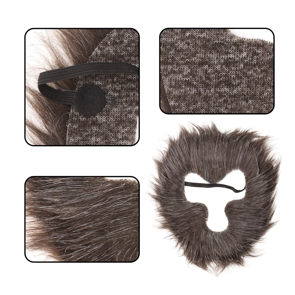 Olen Felt Monkey Mask, Open-Face Costume Accessory, 1 Piece — view 2