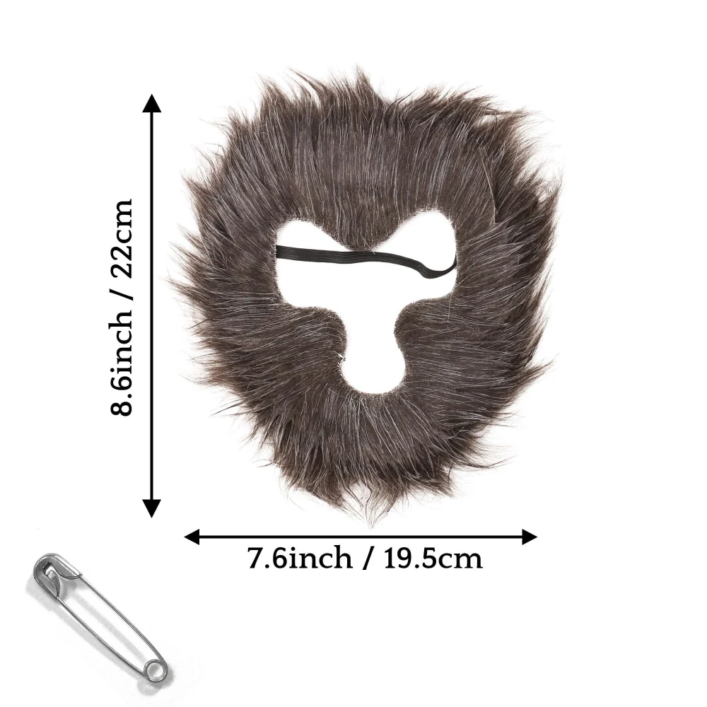 Olen Felt Monkey Mask, Open-Face Costume Accessory, 1 Piece — view 4