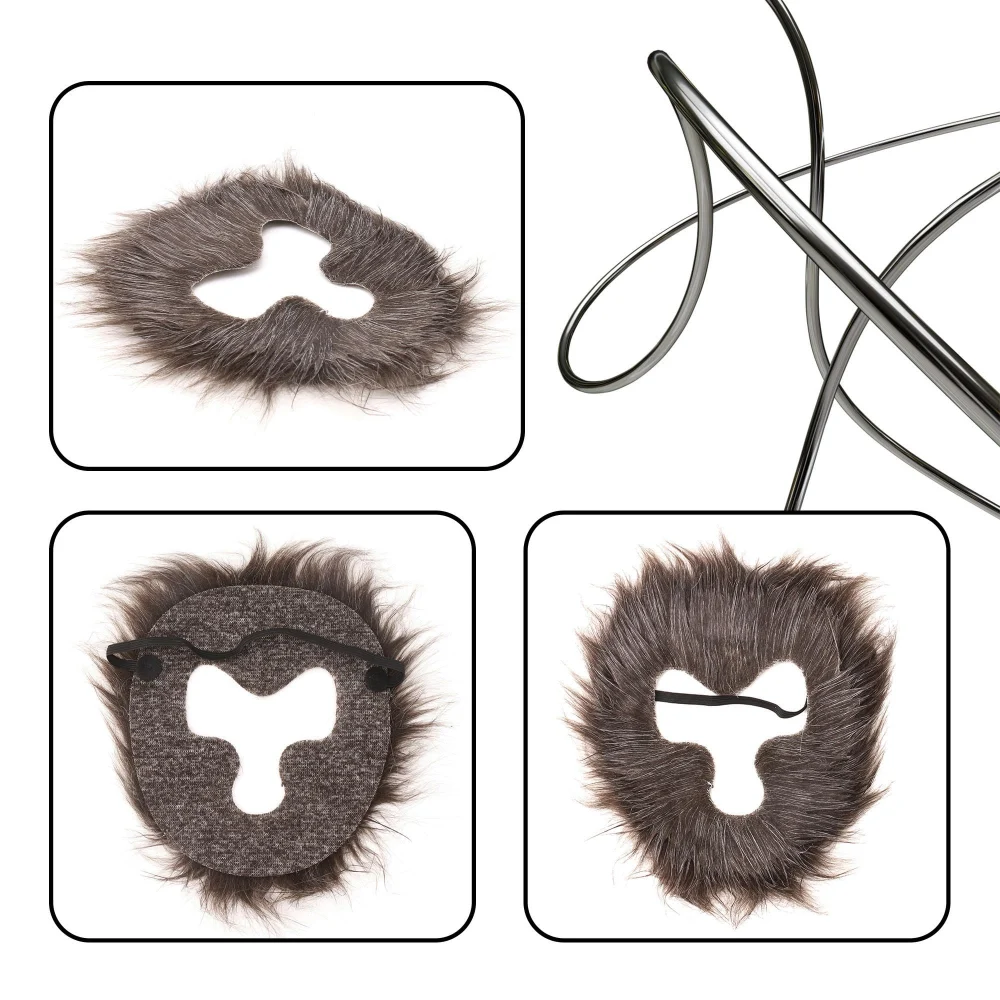 Olen Felt Monkey Mask, Open-Face Costume Accessory, 1 Piece — view 5