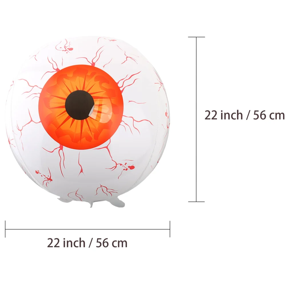 Olen Halloween Eyeball Balloon, 22 in Foil Bloodshot Eye, 1 Count — view 3