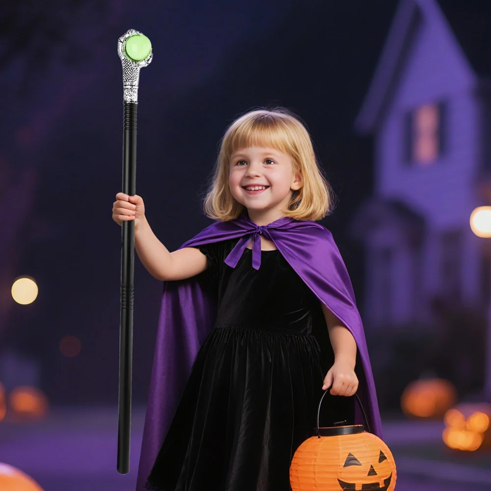 Olen Kids Wizard Staff, 29.3 in Green Orb Costume Prop — view 5