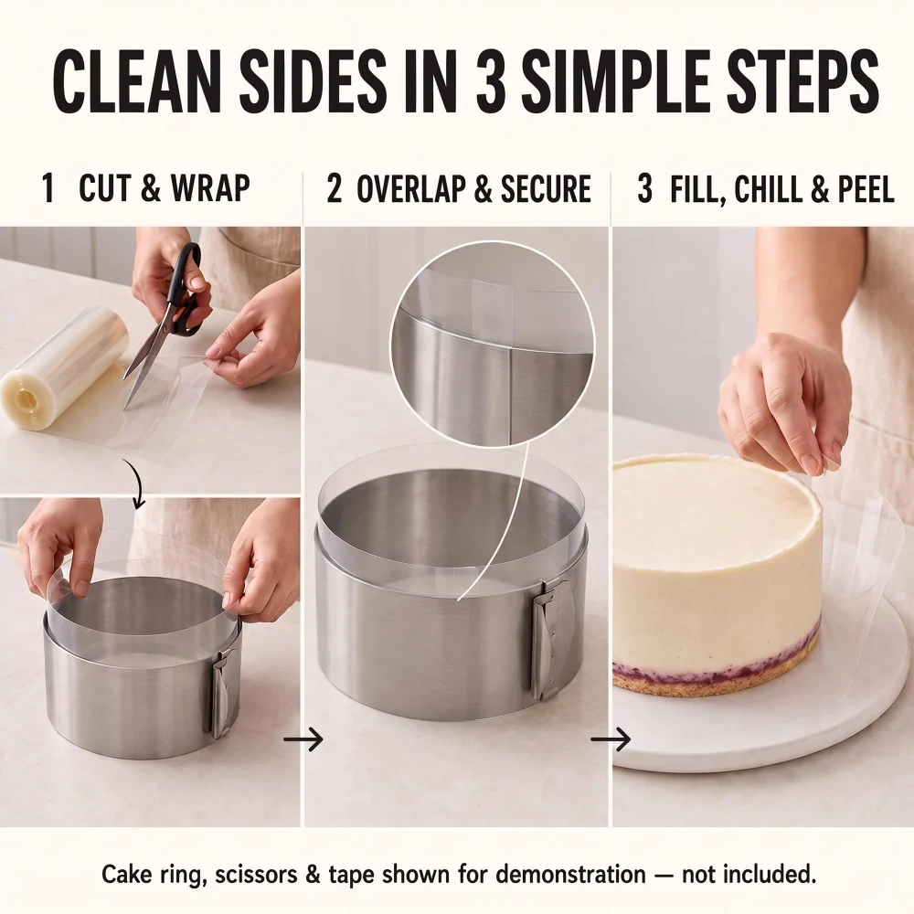 Regpre Acetate Cake Collars 3 inch x 32.8 ft Roll — view 6
