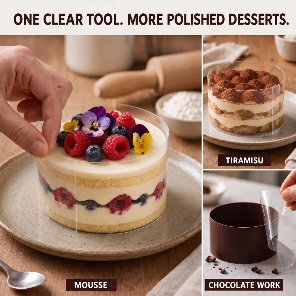 Regpre Acetate Cake Collars 3 inch x 32.8 ft Roll — view 7