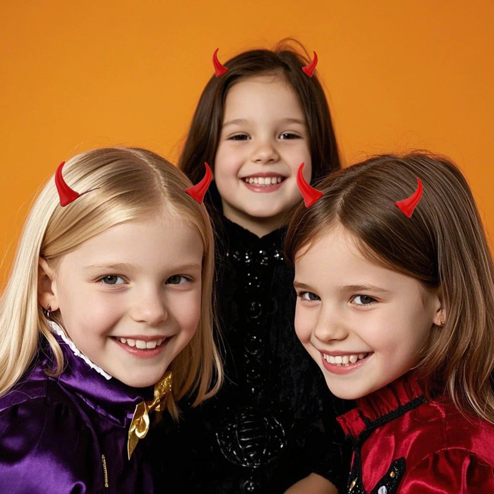 Regpre Red Devil Horns Hair Clips — view 6