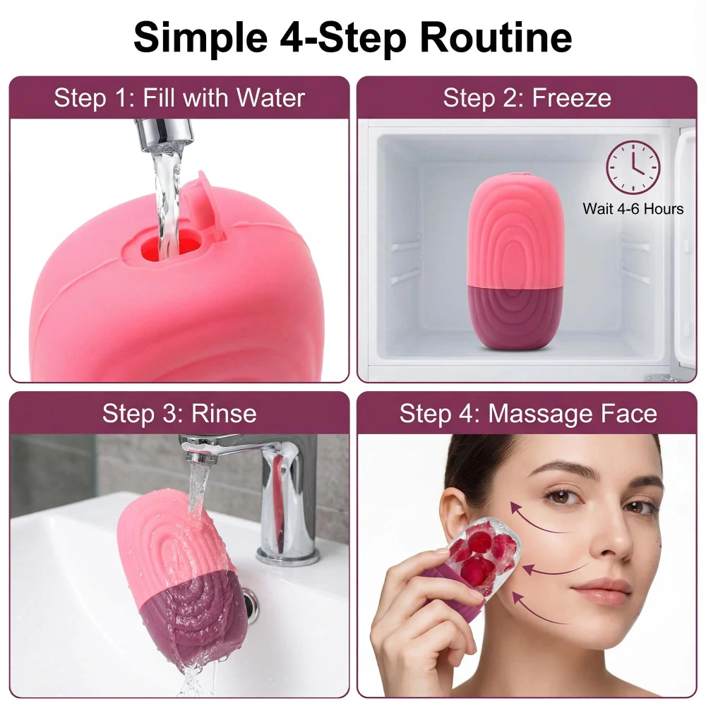 Regpre Silicone Facial Ice Roller for Face and Eye Puffiness — view 6