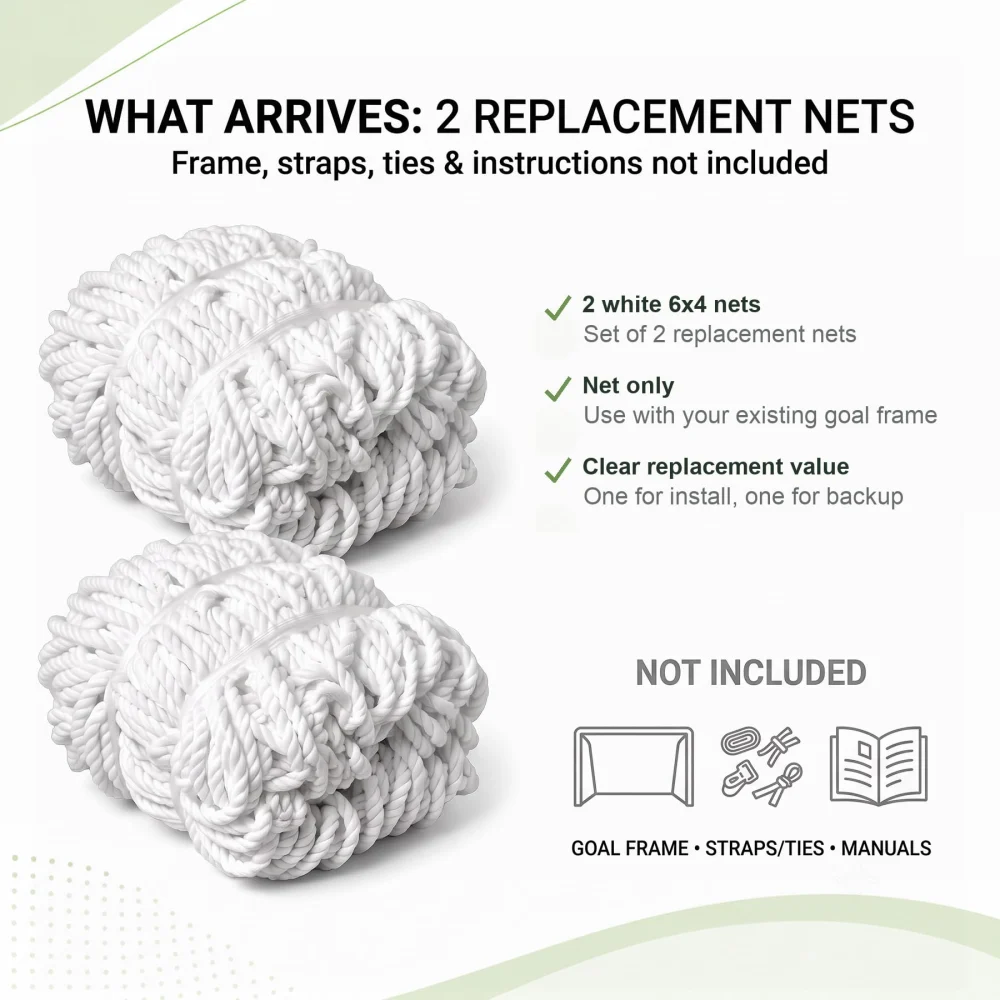 Regpre Soccer Goal Net Replacement 6x4 — view 2