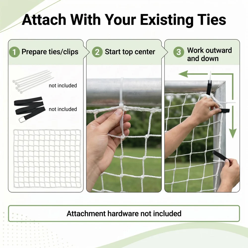 Regpre Soccer Goal Net Replacement 6x4 — view 4
