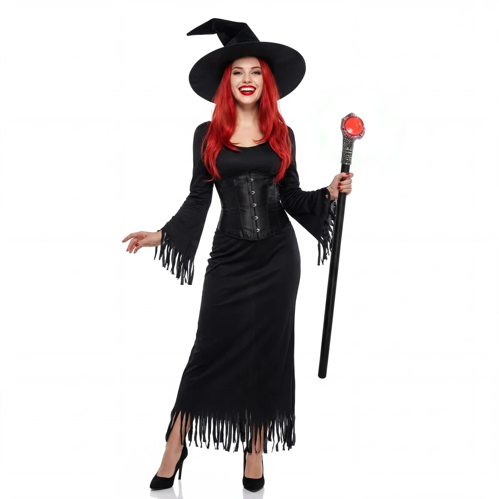 Vesil Red Orb Vampire Staff, 30.7 in Wizard Staff Prop — view 3